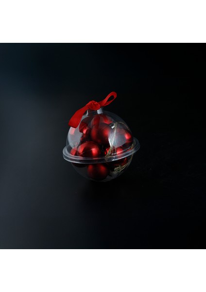 New Year 12 Parça Yılbaşı Topu Red 30 mm fiyatları