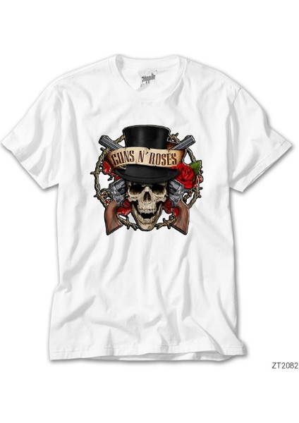 Guns N Roses Vintage Beyaz Tişört