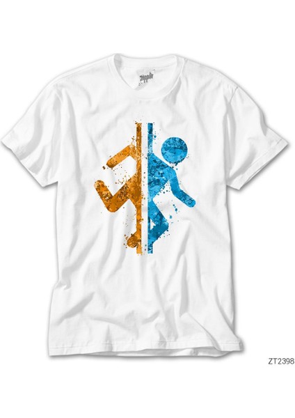 Portal 2 Co-Op Beyaz Tişört