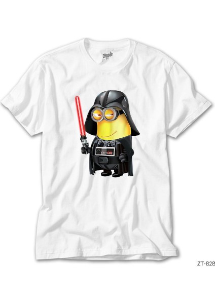 Minion Darth Vader Beyaz Tişört