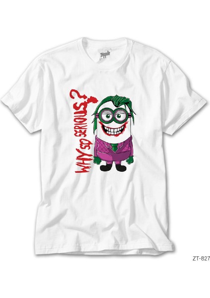 Minion Jokr Why So Serious Beyaz Tişört