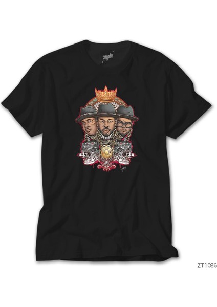Rap Kings Siyah Tişört