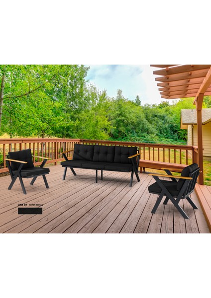 3+1+1 Zeta Bahçe Takımı, Balkon, Bahçe, Cafe Mobilyası, Pofuduk Metal Çay Seti fiyatları