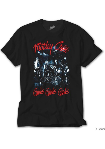 Mötley Crüe Girls Siyah Tişört
