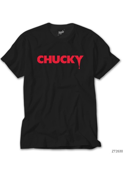 Chucky Logo Siyah Tişört