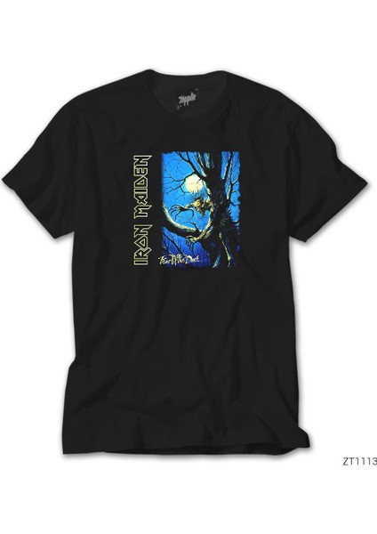 Iron Maiden Fear Of The Dark Cover Siyah Tişört