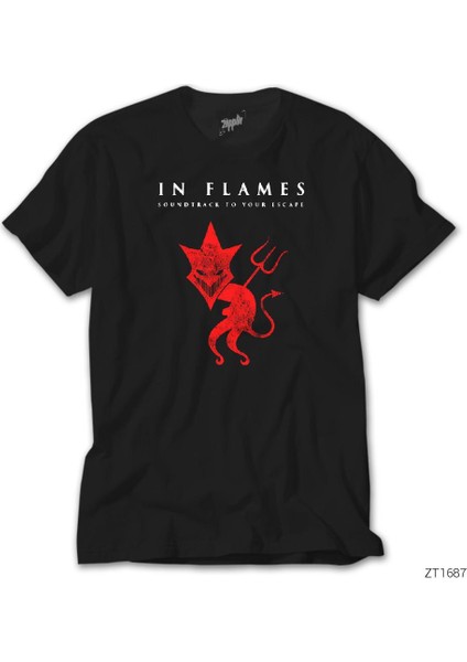 In Flames Siyah Tişört