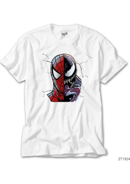 Venom Vs Spiderman Beyaz Tişört