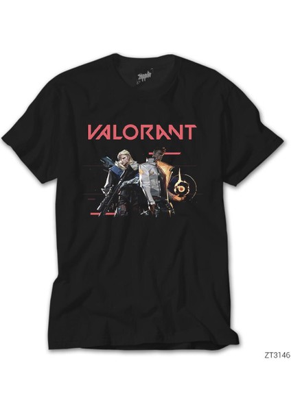 Val. Team 2 Siyah Tişört