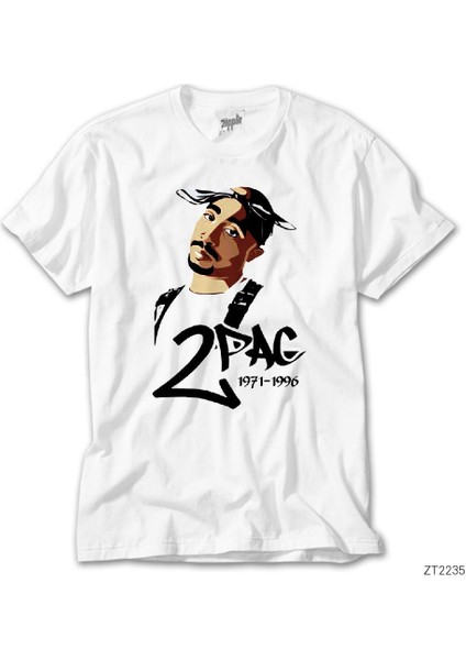 Tupac Shakur Logo 2 Siyah Tişört