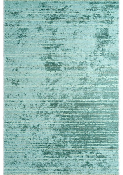 Azur UZ03C Su Yeşili Pamuk Akrilik Yumuşak Dokulu Modern Kilim Halı