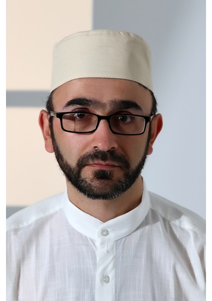 Osmanlı Tuğrası Nakışlı Kalıp Namaz Takkesi Bej indirimleri