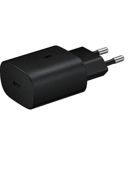 Galaxy SM-A245 A24 Siyah 25W Type-C Fast Şarj Adaptörü
