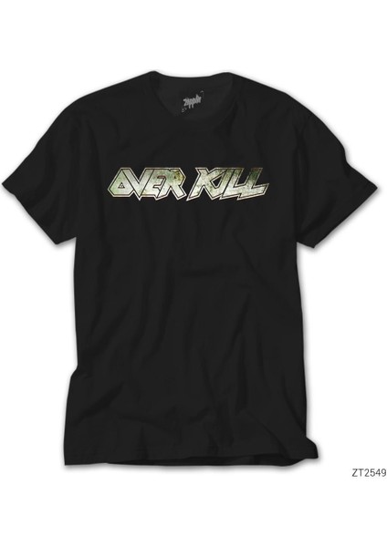 Overkill Logo Siyah Tişört