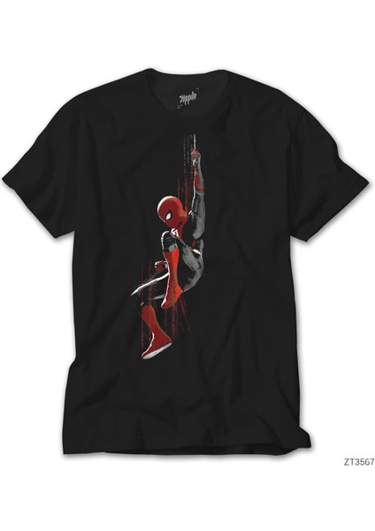 Spiderman Splash Siyah Tişört