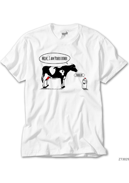 Milk Im Your Father Beyaz Tişört