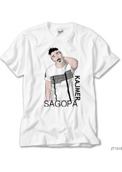 Sagopa Kajmer Cartoon Beyaz Tişört