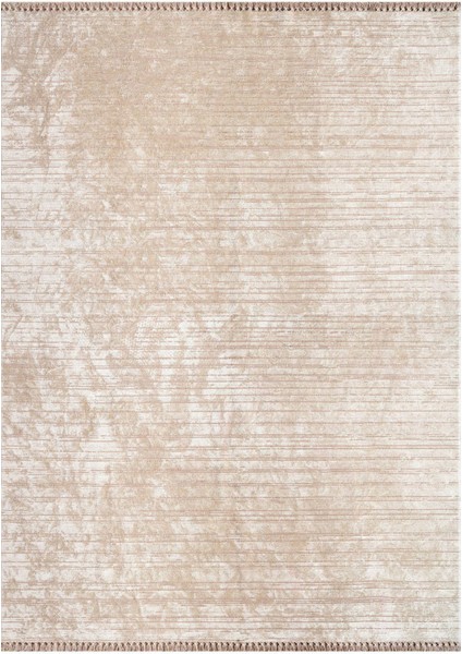 Azur UZ03D Bej Krem Pamuk Akrilik Yumuşak Dokulu Modern Kilim Halı