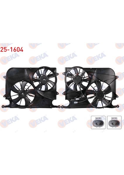 Chevrolet Captıva (C100) 2.0 D Fan Motoru Davlumbazlı Çiftli 2006-2012 Arası GP.25-1604 Sot