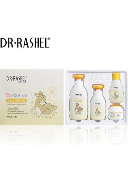 Bebek Bakım Seti 4 Parça-Hipoalerjenik Organik Kadife Çiçeği(Baby Care Gift Set)