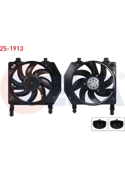 Ford Fiesta 1.25 I 16V - 1.3i - 1.4i 16V - 1.6i 16V - 1.8 D Fan Motoru 1995-2002 Arası GP.25-1913 Sot