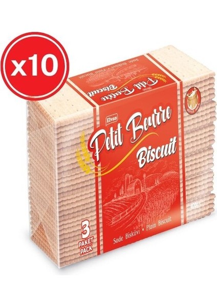 Petit Beurre Sade Bisküvi 400 gr. 10 Adet (1 Kutu)