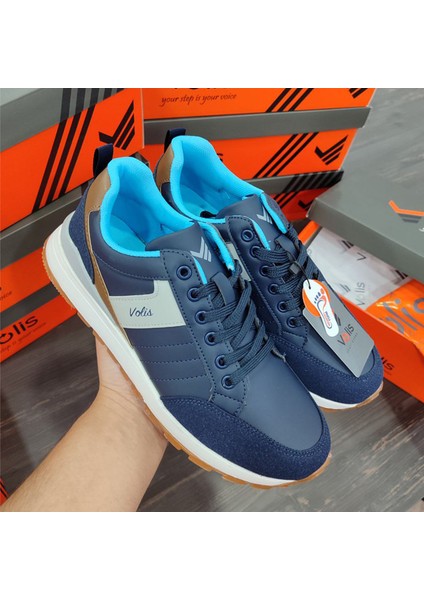 Erkek Lacivert Sneaker & Spor Ayakkabı, Günlük Kullanım, Hafızalı Iç Taban Volis 23550 indirimleri