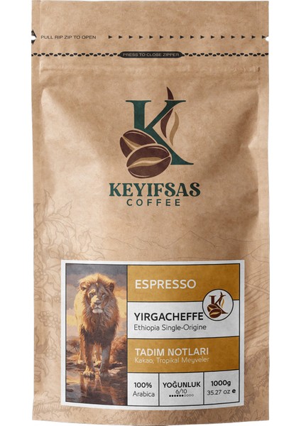 Espresso Etiyopya Yirgacheffe Kahvesi 1 Kg