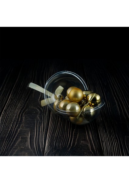 New Year 12 Parça Yılbaşı Topu Gold 30 mm fiyatları