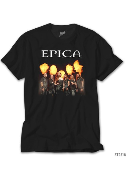 Epica Fire Group Siyah Tişört
