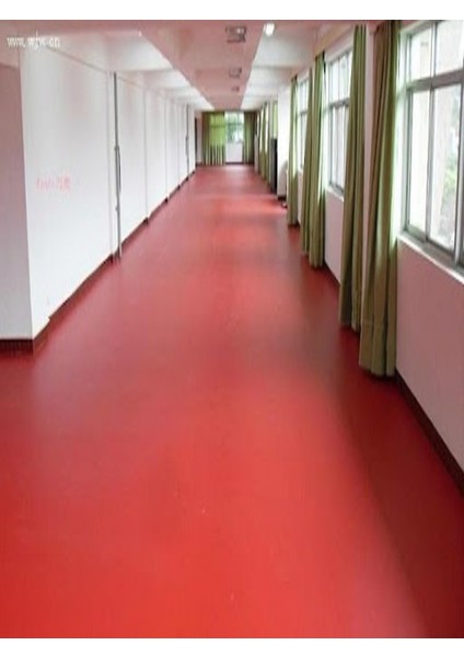 Düz Renk Model Pvc / Mineflo Zemin Yer Kaplaması Kalınlık 2 mm En 2 Metre