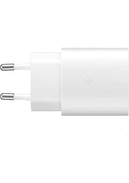 Galaxy SM-X117 Tab A9 EP-TA800 Beyaz 25W Type-C Fast Şarj Adaptörü