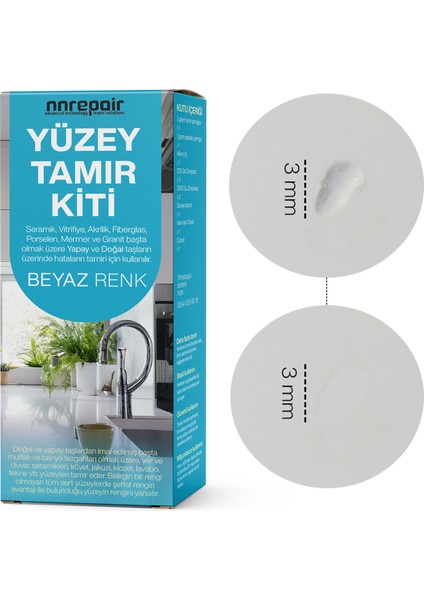 Seramik, Akrilik, Mermer, Granit ve Porselen Tamir Kiti – Pratik ve Kalıcı Çözümler