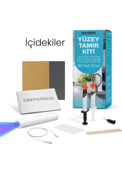 Seramik, Akrilik, Mermer, Granit ve Porselen Tamir Kiti – Pratik ve Kalıcı Çözümler
