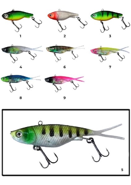 3556 Baby Soft Wibration 6cm Levrek Silikonu Renk:1