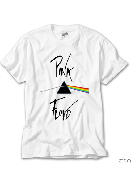 Pink Floyd Dark Side Of Moon White Beyaz Tişört