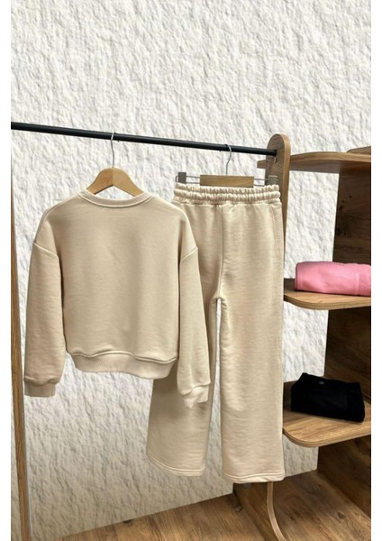 Blom Nakış Detaylı Kız Çocuk takım - Bej fiyatları