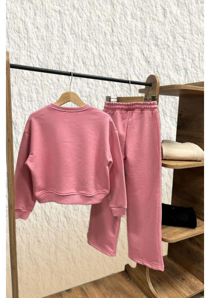 Blom Nakış Detaylı Kız Çocuk takım - Gül Kurusu fiyatları