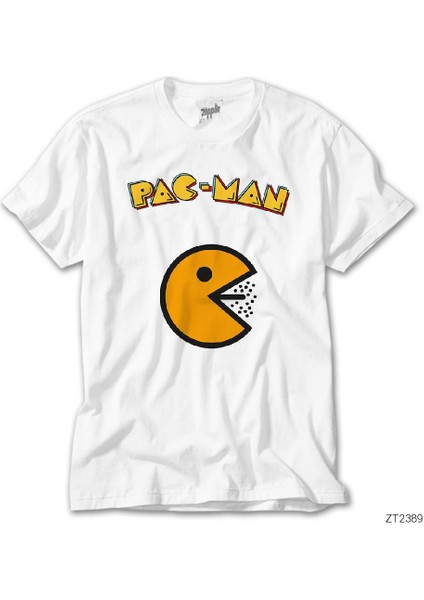 Pac-Man Blue Siyah Tişört