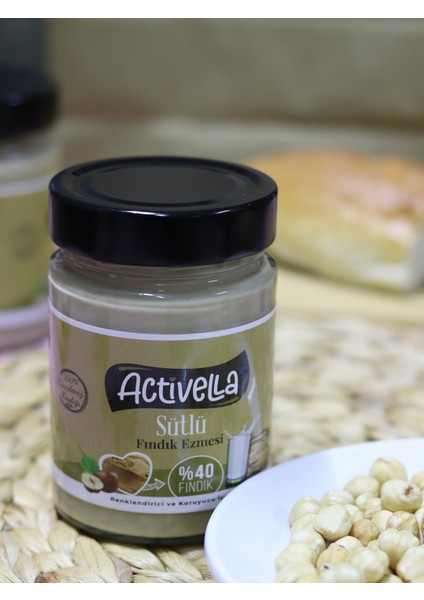 Sütlü Fındık Ezmesi 330gr %40 Fındıklı x3