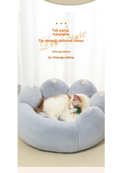 Kedi Yuvası Köpek Yuvası Evcil Hayvan Kış Açık Beş Parmaklı Kedi Pençe Yuvası Kalınlaştırılmış Dört Mevsim Evrensel Yuvası Sıcak Evcil Hayvan (Yurt Dışından)