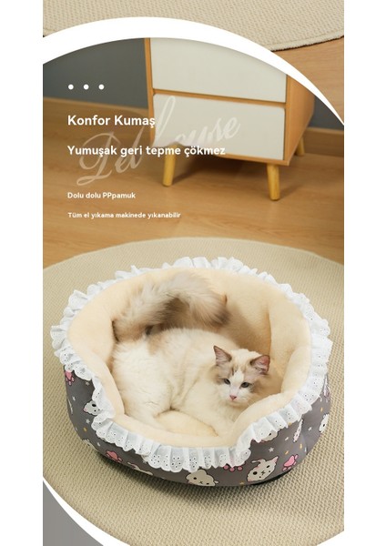 Köpek Yuvası Kedi Yuvası Kış Sıcak Açık Çiçekli Etek Kare Yuvası Kalınlaştırılmış Tüm Mevsim Evrensel Evcil Hayvan Yuvası Evcil Hayvan Malzemeleri (Yurt Dışından)