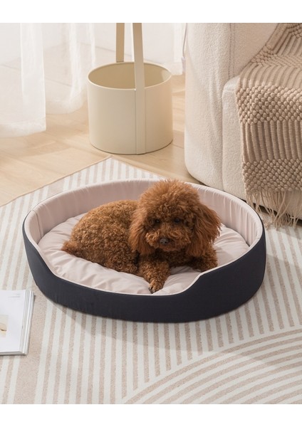 Evcil Hayvan Yuvası Oval Kedi Ve Köpek Evi Paspası Tasarımı Anti Yapışma Saç (Yurt Dışından)