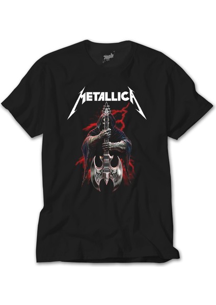 Metallica Gitarist Siyah Tişört