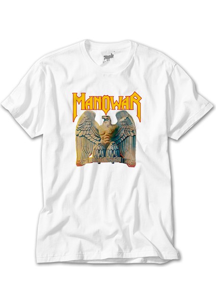 Manowar Battle Hymns Beyaz Tişört
