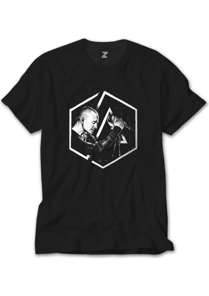 Linkin Park Chester Logo Siyah Tişört