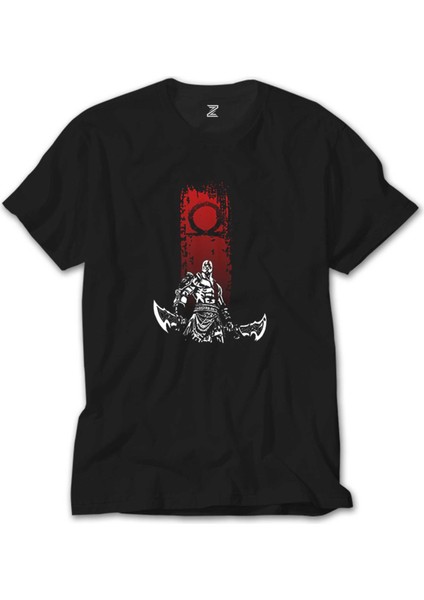 God Of War Kratos Logo Siyah Tişört