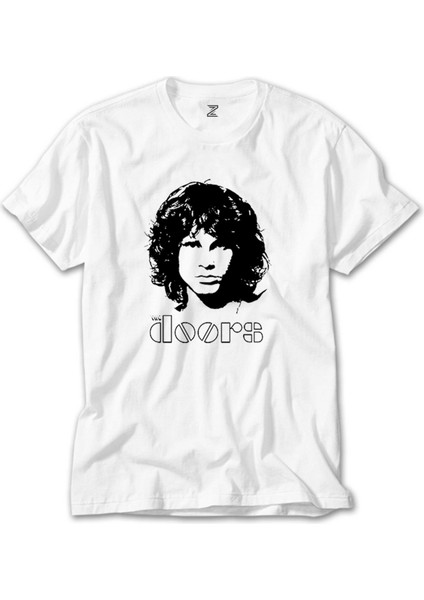 The Doors Jim Morrison Silhouette Beyaz Tişört