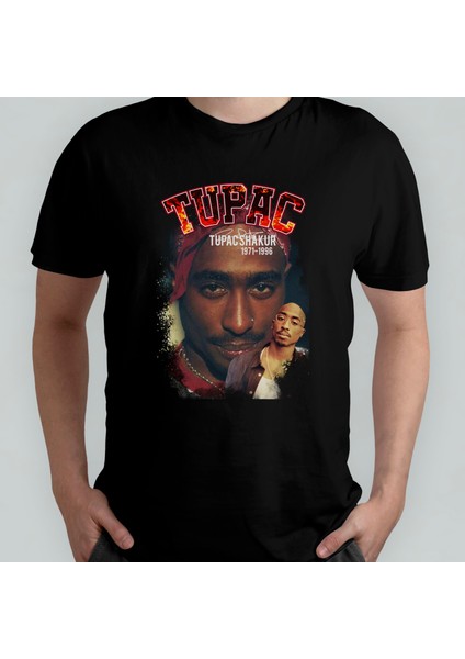 Tupac 2pac Pamuklu Bisiklet Yaka T-Shirt Model 14