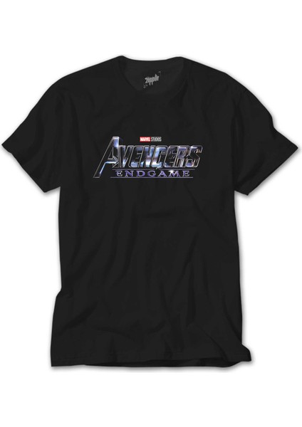 Avengers End Game Logo 2 Siyah Tişört